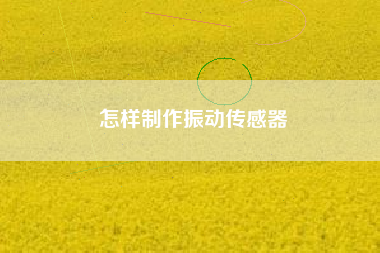 怎樣制作振動(dòng)傳感器